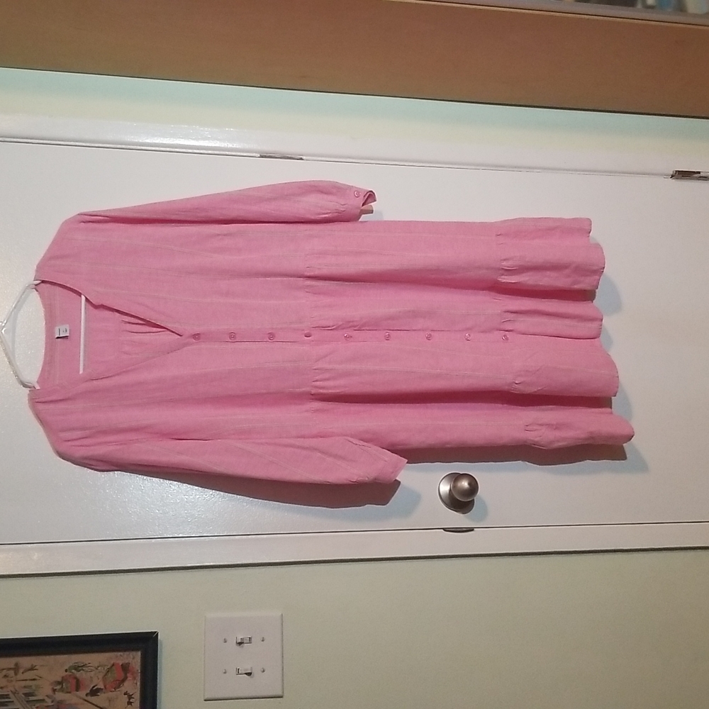 Pink long sleeved dress